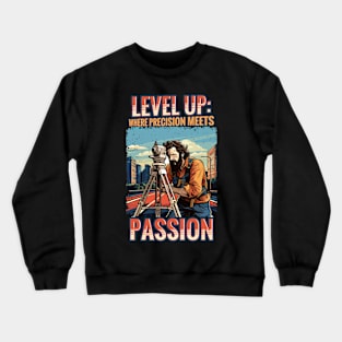 Vintage Land Surveyor at Work Crewneck Sweatshirt